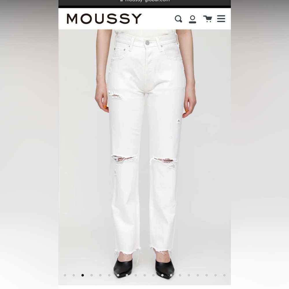 NWT Moussy Odessa Wide Straight Jeans